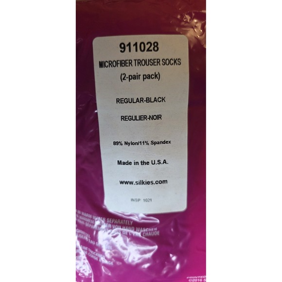 Lot Of New Silkies Microfiber Trouser Sock Packages 4 Total Packs Navy/Black - Picture 6 of 8